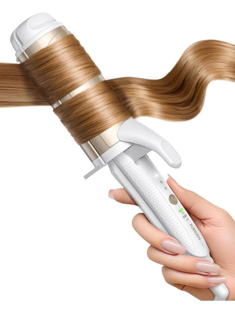 Lightweight Dual-Voltage Curling Iron - Travel Size for Europe, Perfect Curls!